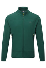 Mountain Equipment Jorasses Lite Men's Jacket in Pine - front view showing 246 g/m² Powerfleece fabric and regular fit