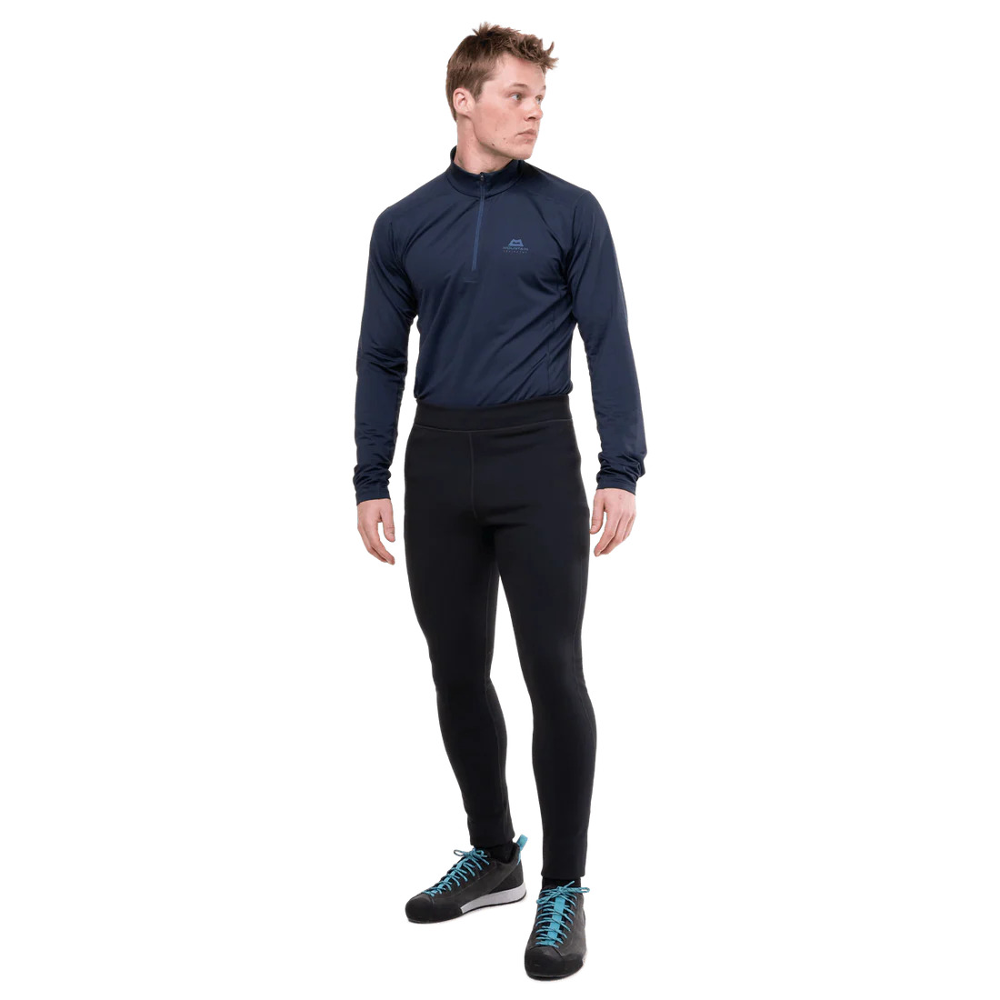 Mountain Equipment Jorasses Lite Men's Tight in Black - back view showing overlocked and topstitched construction
