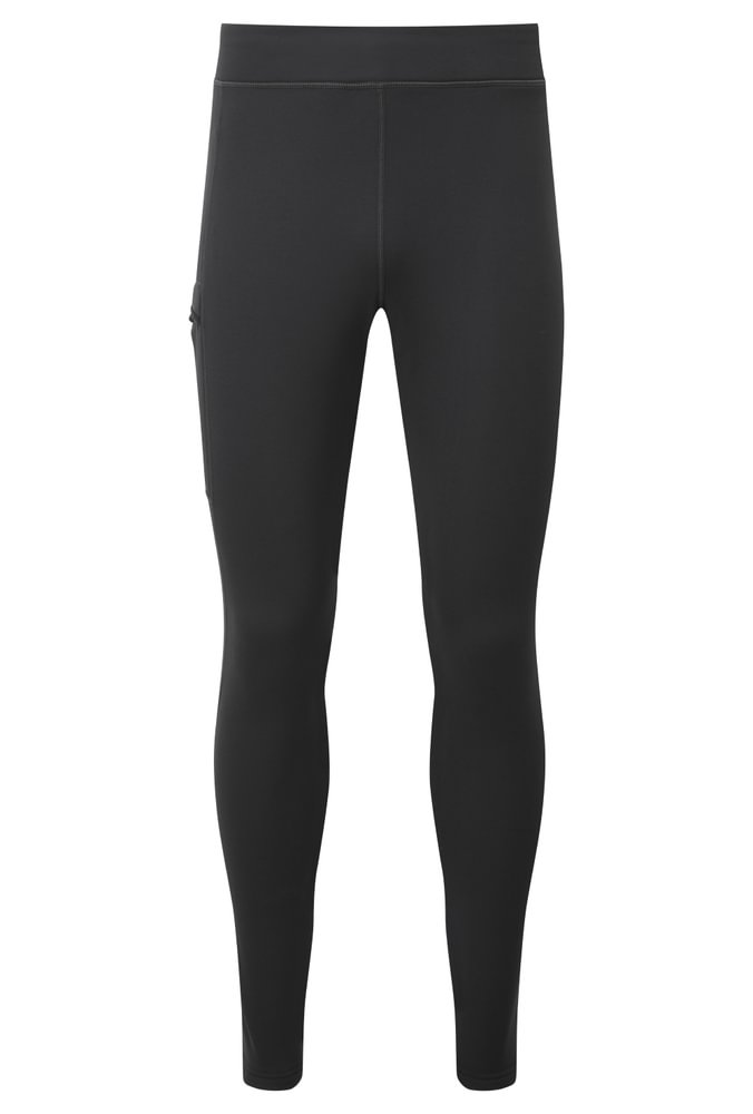 Mountain Equipment Jorasses Lite Men's Tight in Black - front view showing 246 g/m² Powerfleece fabric and next-to-skin fit