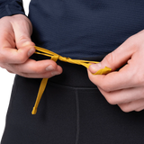 Mountain Equipment Jorasses Lite Men's Tight in Black - three quarter view showing next-to-skin fit and Powerfleece fabric