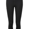 Mountain Equipment Jorasses Lite Women's 3/4 Tight in Black - front view showing 246 g/m² Powerfleece fabric and next-to-skin fit