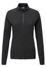 Mountain Equipment Jorasses Lite Women's Jacket in Black - front view showing 246 g/m² Powerfleece fabric and regular fit