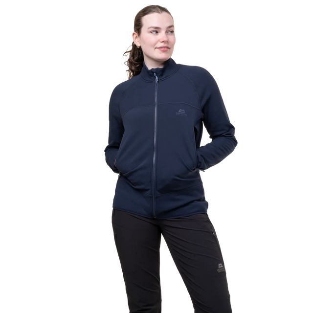 Mountain Equipment Jorasses Lite Women's Jacket in Cosmos - back view showing overlocked and topstitched construction