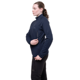 246 g/m² stretch Powerfleece brushed back fabric detail on Mountain Equipment Jorasses Lite Women's Jacket in Cosmos