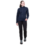 YKK centre front zip detail on Mountain Equipment Jorasses Lite Women's Jacket in Cosmos