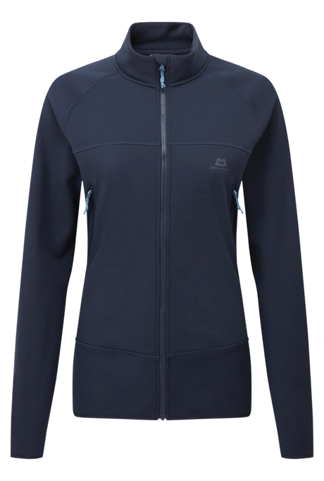 Mountain Equipment Jorasses Lite Women's Jacket in Cosmos - front view showing 246 g/m² Powerfleece fabric and regular fit