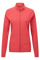 Mountain Equipment Jorasses Lite Women's Jacket in Rosewood - front view showing 246 g/m² Powerfleece fabric and regular fit
