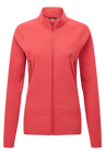 Mountain Equipment Jorasses Lite Women's Jacket in Rosewood - front view showing 246 g/m² Powerfleece fabric and regular fit