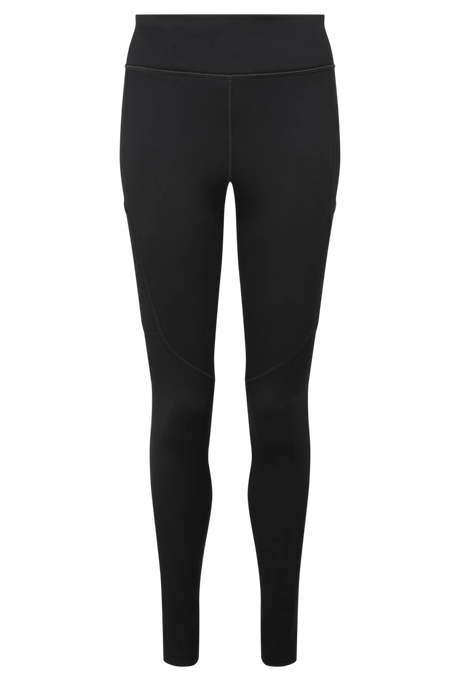 Mountain Equipment Jorasses Lite Women's Tight in Black - front view showing 246 g/m² Powerfleece fabric and next-to-skin fit