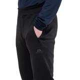 263 g/m² stretch Powerfleece brushed back fabric detail on Mountain Equipment Jorasses Men's Pant in Black