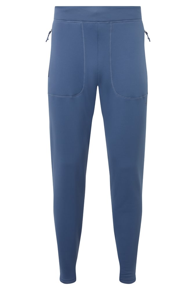 Mountain Equipment Jorasses Men's Pant in Dusk - front view showing 263 g/m² Powerfleece fabric and regular fit