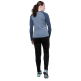 246 g/m² stretch Powerfleece brushed back fabric detail on Mountain Equipment Jorasses Women's Pant in Black