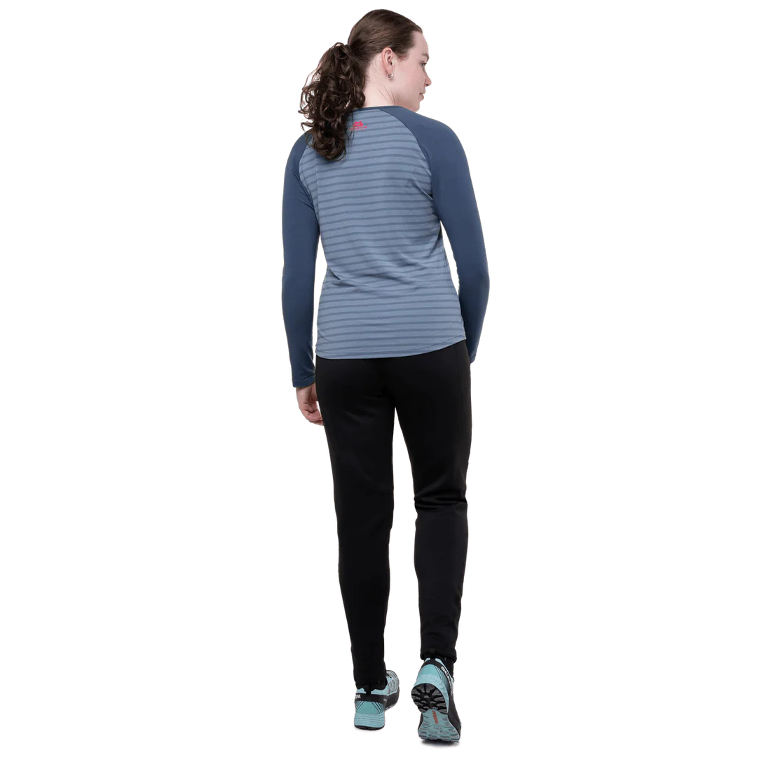 246 g/m² stretch Powerfleece brushed back fabric detail on Mountain Equipment Jorasses Women's Pant in Black