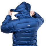 Adjustable elasticated cuff detail on Mountain Equipment Lightline Men's Jacket in Admiral Blue