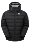 Mountain Equipment Lightline Men's Jacket in Black - front view showing Drilite Loft outer and zip-off Mountain Insulated Hood
