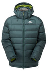 Mountain Equipment Lightline Men's Jacket in Pine - front view showing Drilite Loft outer and zip-off Mountain Insulated Hood