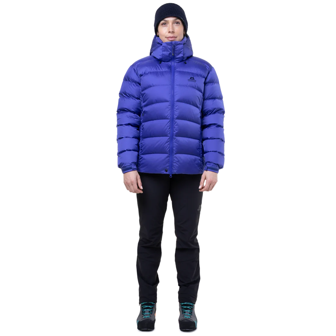 Adjustable elasticated cuff detail on Mountain Equipment Lightline Women's Jacket in Clematis