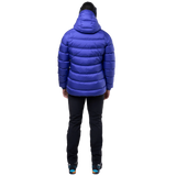 Mountain Equipment Lightline Women's Jacket in Clematis - side view showing dual tether hem drawcords and adjustable elasticated cuffs