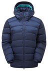 Mountain Equipment Lightline Women's Jacket in Cosmos - front view showing Drilite Loft outer and zip-off Mountain Insulated Hood
