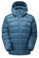 Mountain Equipment Lightline Women's Jacket in Stellar Blue - back view showing stitch-through baffle construction and Mountain fit