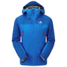 Mountain Equipment Saltoro GORE-TEX Men's Jacket in Lapis Blue/DK Ocean - front view showing hybrid GORE-TEX and GORE-TEX Paclite construction