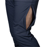 Mountain Equipment Switch Men's Pant in Cosmos - detail view showing Octayarn warp-knit lining and snow-shedding hem
