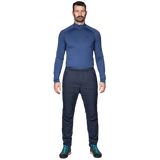 Mountain Equipment Switch Men's Pant in Cosmos packed down showing lightweight packable construction for alpine and expedition use