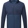 Mountain Equipment Switch Pro Hooded Men's Jacket in Cosmos/Dusk - front view showing 20D RS Nylon outer and Octayarn warp-knit lining