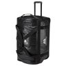 Mountain Equipment Wet & Dry Roller Kit Bag 140L in Black/Shadow/Silver - showing retractable handle, wheels and U-shaped lid