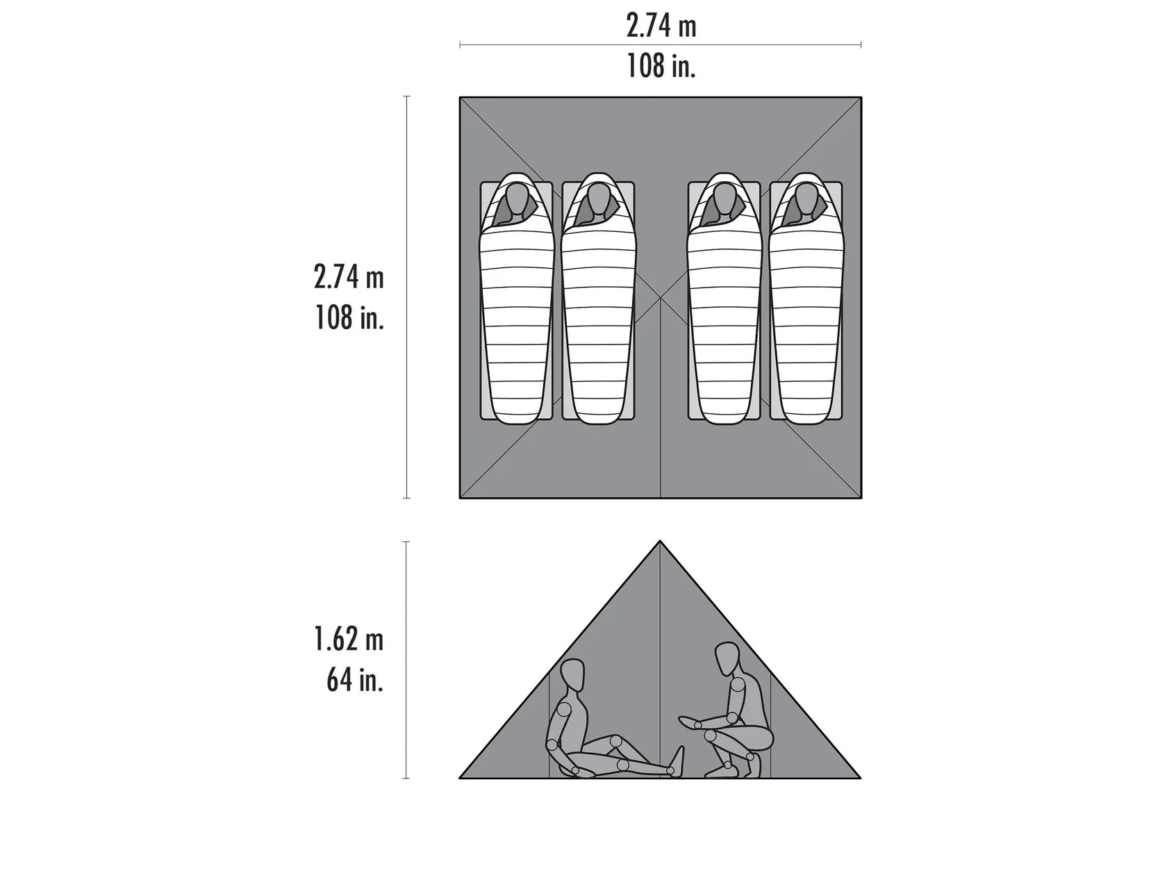 MSR Front Range tarp shelter packed in stuff sack showing ultralight 740g weight for alpine missions