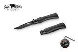 Old Bear Total Black folding knife, medium