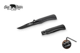 Old Bear Total Black folding knife, small