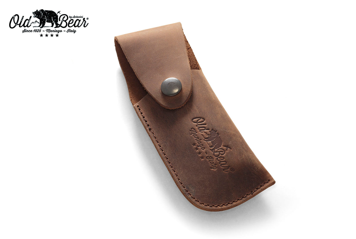 Old Bear brown leather sheath for large and extra large knives