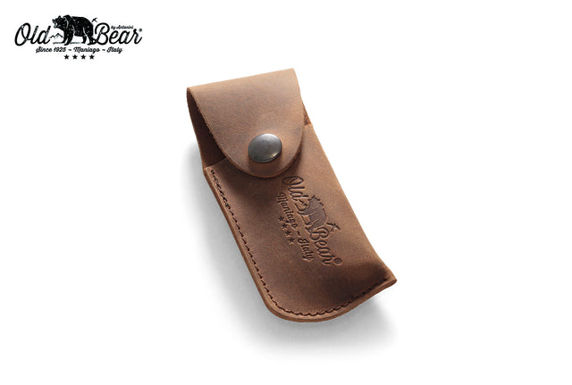 Old Bear brown leather sheath for extra small, small and medium knives