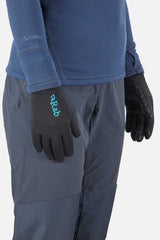 Rab Women's Power Stretch Contact Grip Glove Outdoor Action Black- pair