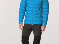 Rab Electron Pro Down Jacket in Maya Blue - On Model Front Video