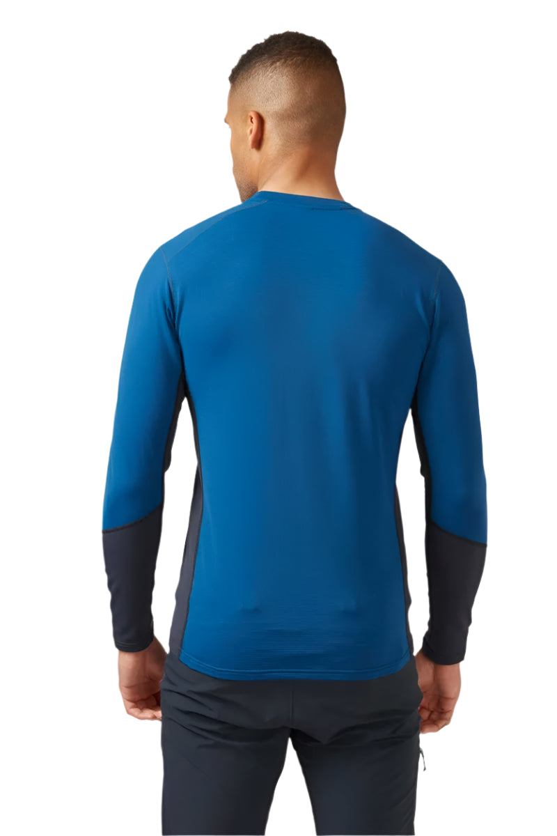 Rab Men's Conduit Crew in Ink (styling reference) - Worn Back
