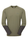 Rab Men's Conduit Crew in Light Khaki - Flat