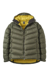 Rab Men's Glaceon Pro Down Jacket in Army - Flat