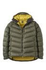 Rab Men's Glaceon Pro Down Jacket in Army - Flat