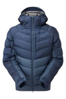 Rab Men's Glaceon Pro Down Jacket in Tempest Blue - Flat