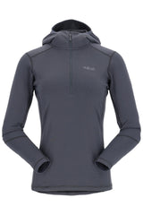 Rab Women's Conduit Hoody in Beluga - Flat