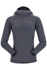 Rab Women's Conduit Hoody in Beluga - Flat