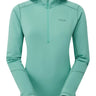 Rab Women's Conduit Hoody in Glacier Blue - Flat