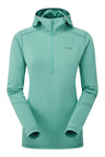 Rab Women's Conduit Hoody in Glacier Blue - Flat