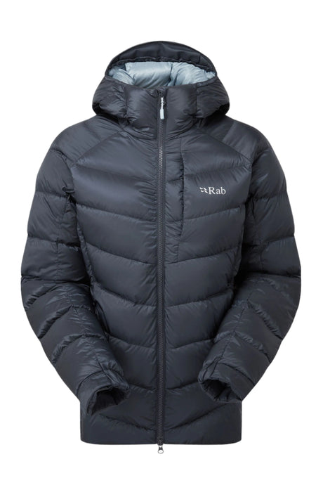 Rab Women's Glaceon Pro Down Jacket in Beluga - Flat