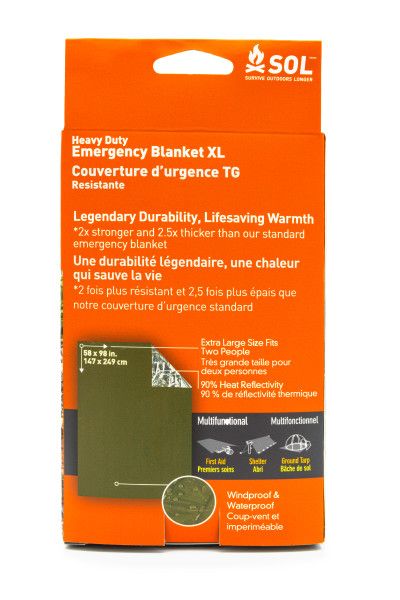 SOL Emergency Survival Blanket Heavy Duty - Green - image 2