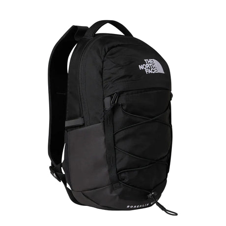 The North Face Borealis Mini Backpack 10L - front view showing iconic front bungee system and external secure-zip pocket