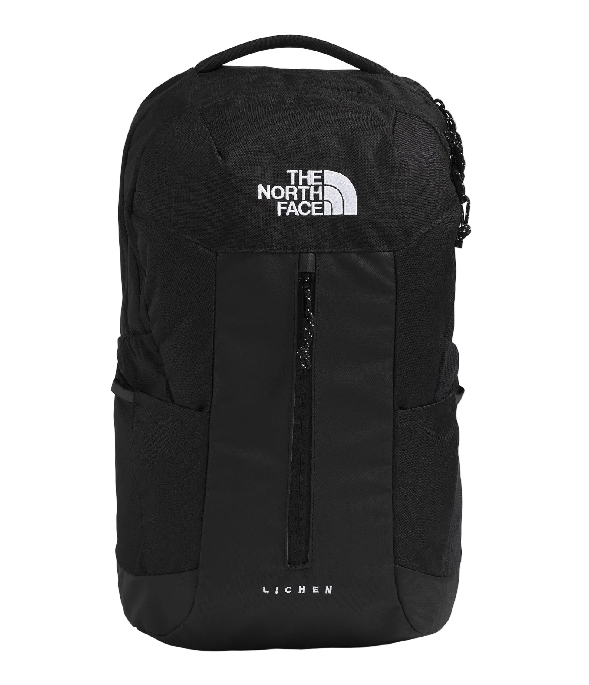 The North Face Lichen Daypack 28L - front view showing FlexVent suspension system and vertical centre front zipper
