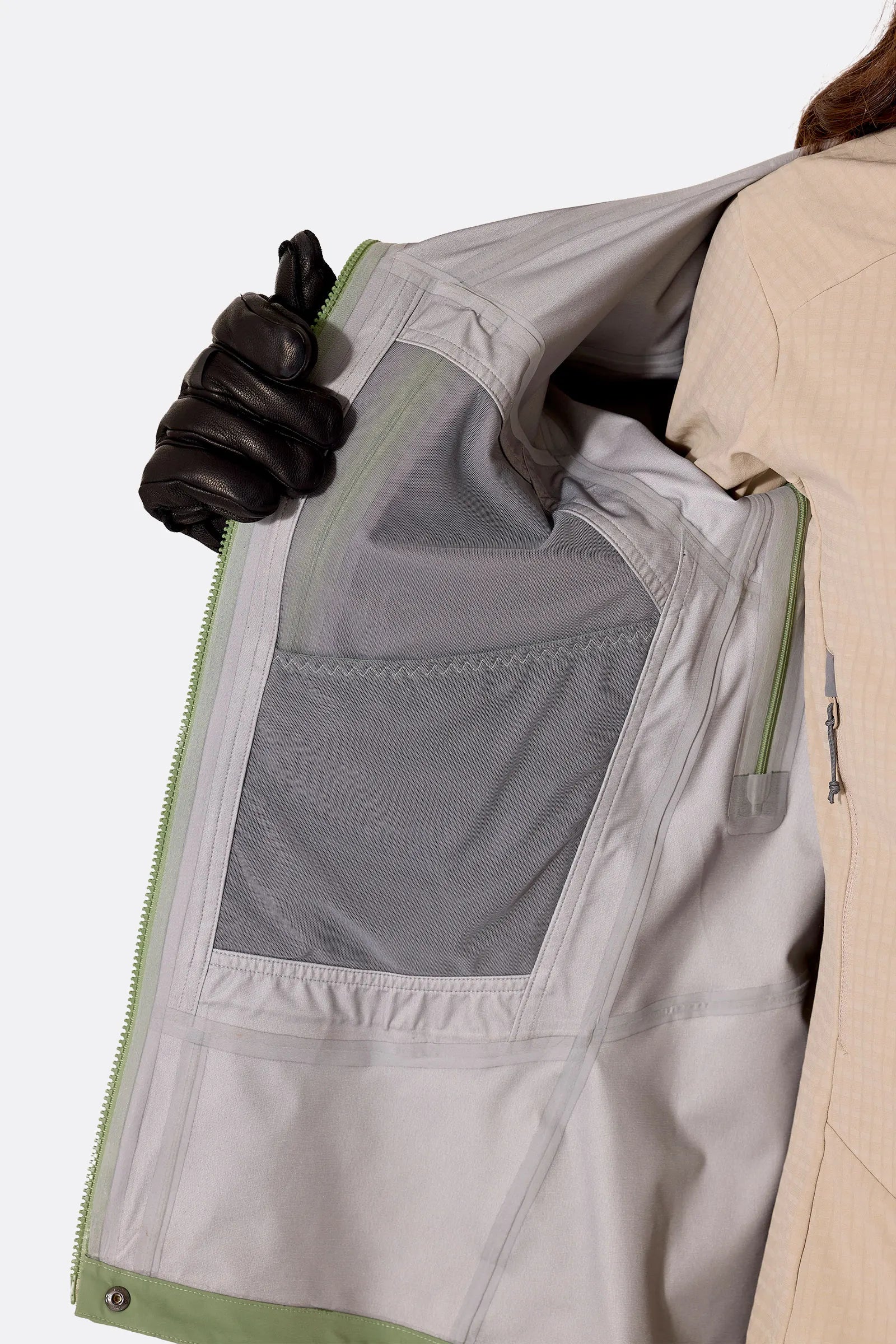Rab Women's Kinetic Alpine Stretch Jacket - interior pocket detail (2 of 2)